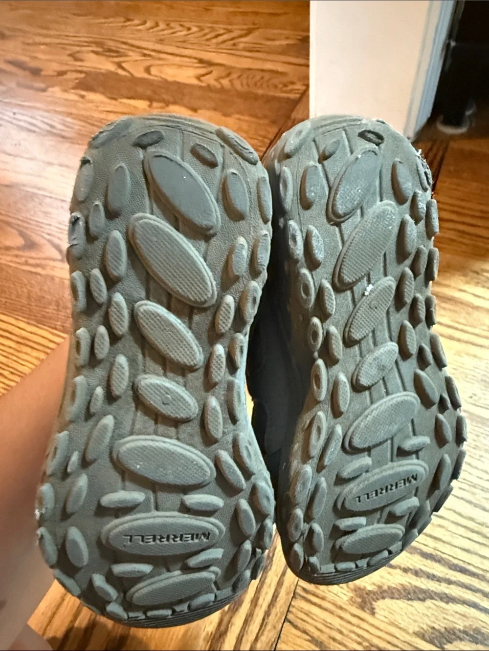 Merrell Kids Grey and Red Waterproof Hiking Boots